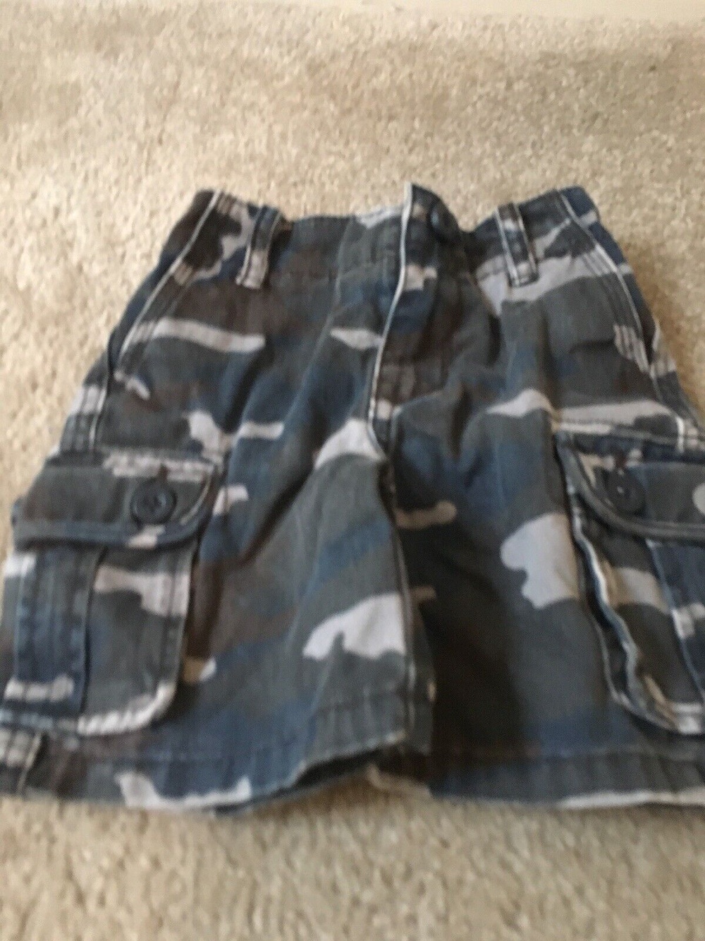 Nautica Baby Boys Casual Cargo Shorts Camouflage Size 12-18 Months